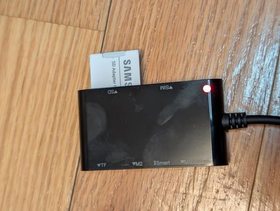 SD card inserted