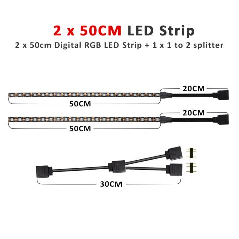 5V 3PIN ARGB LED Strip Light WS2812B IC Addressable Rainbow Light Digital Header PC Host Case Asus Aura Sync RGBIC Fusion RGBIC