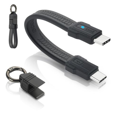 aceyoon 240W USB C to USB C Short Cable, 5 Inch Keychain Design, USB4.0 80Gbps, PD3.1, 8K@60Hz, Thunderbolt 4/3 Compatible, for Laptop & Tablet