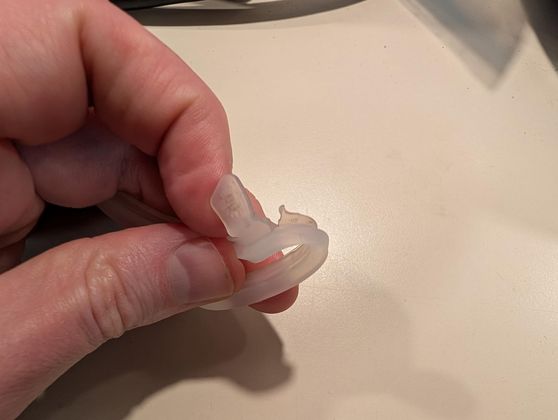 Rubber ring damaged