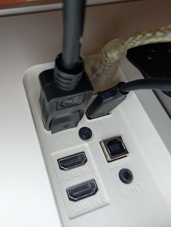 Connected to monitor