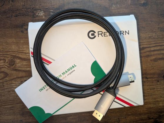 Reborn 4K DisplayPort to HDMI Cable