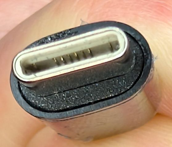 Cable end close-up
