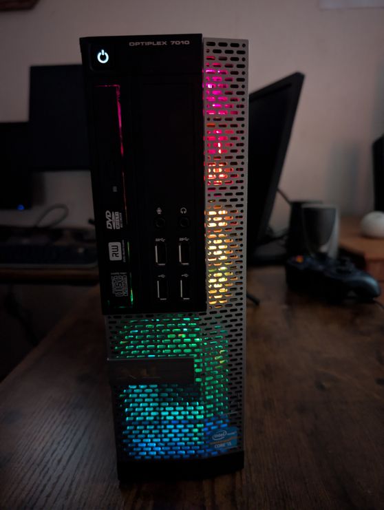 lights installed in a small PC