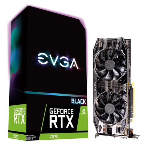 EVGA Black GeForce RTX 2070 8 GB Video Card