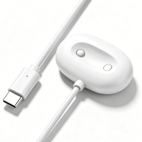 MVBOONE Pixel Watch 4 Charger USB C Magnetic Fast Charging Dock Cable Only for Google Pixel Watch 4 (41mm & 45mm) - Portable Type C Smartwatch Charging Cable (White)