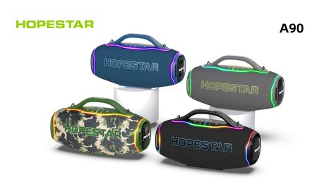 Hopestar A90 700W Portable Bluetooth Party Speaker with Karaoke Microphone
