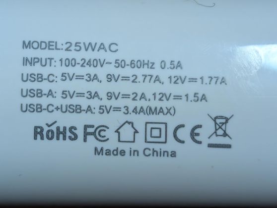 Power specifications