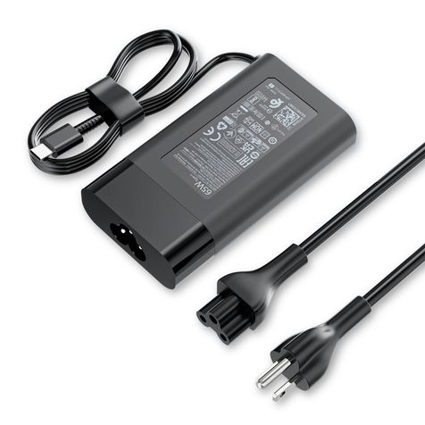 65W USB C Charger Fit for HP Spectre x360 Envy Chromebook Omnibook Laptop | Fast Charging Cord Type C, GaN New Slim, 10ft Braided Power AC Adapter, Travel, Protable, EliteBook, Pavilion, Elite, ProBook