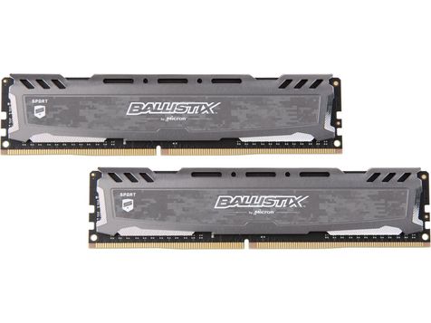 Crucial Ballistix Sport LT 16 GB (2 x 8 GB) DDR4-3200 CL16 Memory