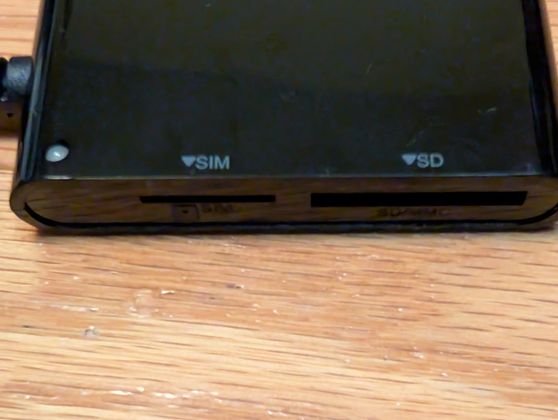 SIM and SD slots