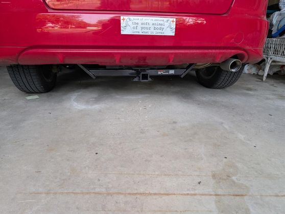 The trailer hitch reciever on my Honda Fit