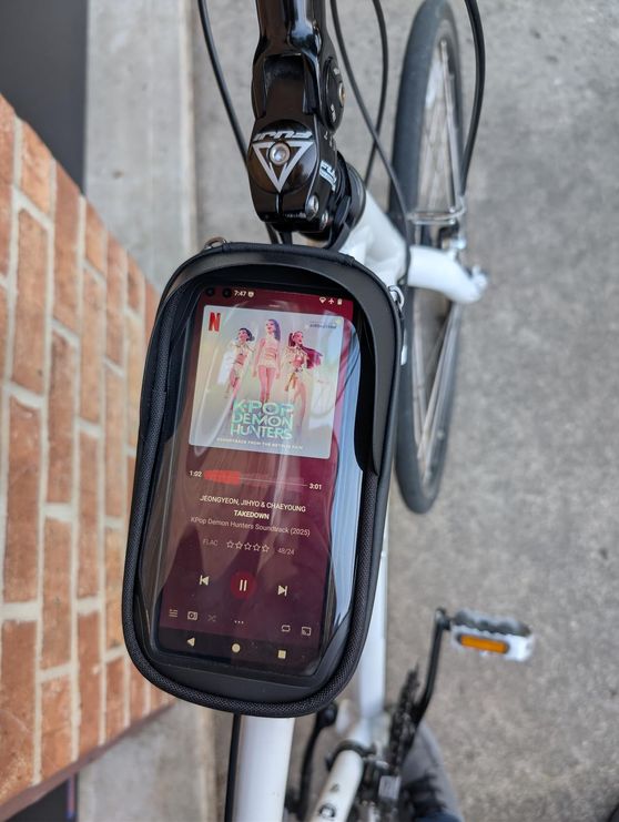 With phone display