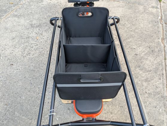 close-up on the back of a Radwagon 4 ebike