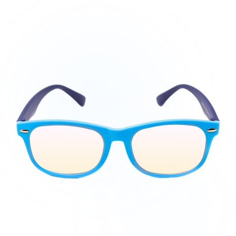DefenderShield Blue Light Blocking Glasses Kid Series for Computer, Mobile, Gaming, Sleep-Purple - Anti Eye Strain, Headache