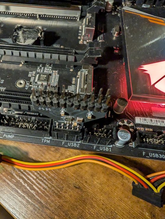 Connected to USB ports